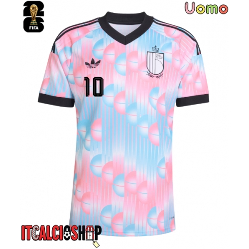 Belgio Leandro Trossard #10 Seconda Maglia Mondiali 2026 Manica Corta